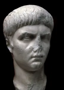 Nero Prints: Marble portrait bust of the Roman Emperor Nero, 1st century