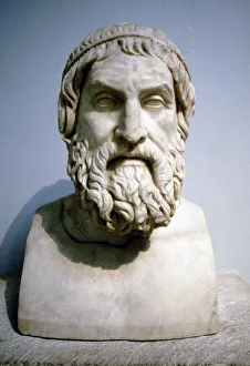 Athens Prints: Marble portrait bust said to be of Sophocles, Athenian writer of tragedies