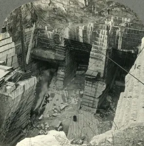 Extraction Prints: Marble Quarry in Vermont, near Proctor - Largest Single Quarry Opening