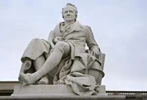 Heritage Prints: Marble statue of Alexander von Humboldt