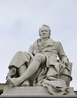 Heritage Prints: Marble statue of Alexander von Humboldt