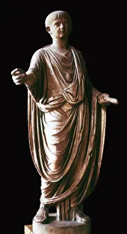 Marble statue of the Roman emperor Nero, 1st century