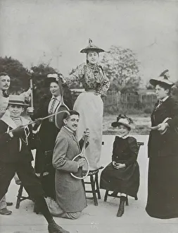 Proust Prints: Marcel Proust and his friends at the tennis court on boulevard Bineau