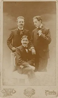 Proust Prints: Marcel Proust, Lucien Daudet and Robert de Flers, 1896. Creator: Wegener, Otto (1849-1924)