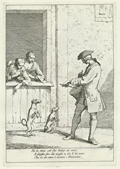 Gaetano Zompini Prints: Marcer (Draper), published 1753. Creator: Gaetano Gherardo Zompini