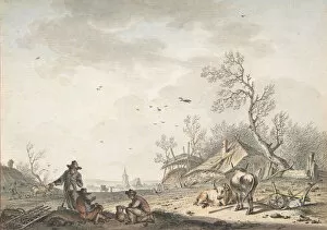 Ploughing Gallery: March, 1772. Creator: Hendrik Meijer