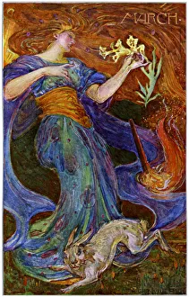 Flowing Prints: March, 1898. Artist: Granville Fele