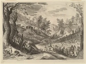 Gillis Sadeler Ii Prints: March and April, 1615. Creator: Aegidius Sadeler II
