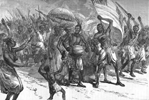 Ashanti Campaign Gallery: March of Ashantee Warriors, c1880