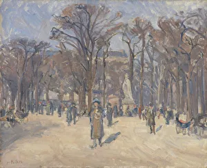 Jardins Du Luxembourg Prints: March Day in Le Jardin du Luxembourg, Paris, 1922. Creator: Karl Schou
