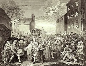 March Prints: March to Finchley, 1806. Creators: Thomas Cook, William Hogarth