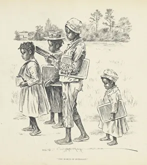 R H Russell Prints: The march of intellect, 1899. Creator: Jay Campbell Phillips