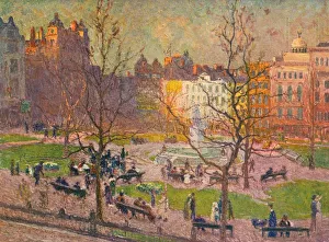 March Sunshine, Leicester Square, c1914. Artist: Emile Claus March Sunshine, Leicester Square, c1914. Artist: Emile Claus
