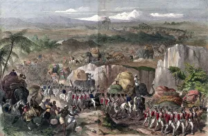 March of troops in India, 1848