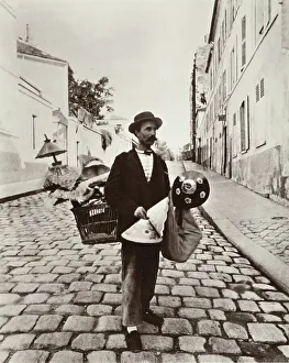 Hopeful Prints: Marchand Abat-Jours, before 1927, publication 1956. Creator: Eugene Atget