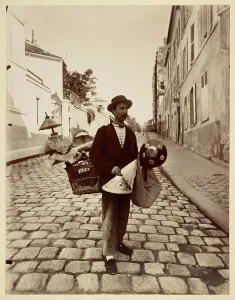 1901 Prints: Marchand d'Abat-Jours, 1901. Creator: Eugene Atget