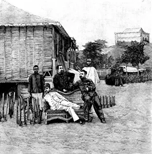 Congo Prints: The Marchand Expedition at Loango, 1898. Creator: Unknown