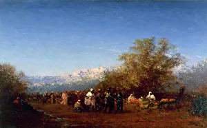 Fez Fes Morocco Prints: Marché à Fez, 1887. Creator: Felix Francois Georges Philibert Ziem
