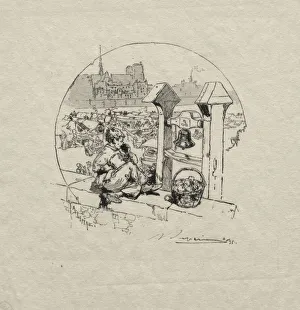 Marche aux Pommes, No. 2. Creator: Auguste Louis Lepere (French, 1849-1918)