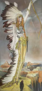 Marchesa Luisa Casati, Grand Canyon, 1927. Creator: Alberto Martini