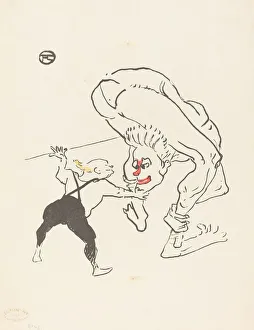 Bending Down Prints: The Marco Brothers, 1895. Creator: Henri de Toulouse-Lautrec