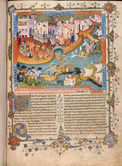 Book Art Prints: Marco Polo?s departure from Venice in 1271 (From Marco Polo?s Travels)