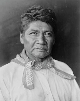 Canyon Collection: Marcos, Palm Cañon Cahuilla, half-length portrait, facing slightly right, c1905 [c1924]