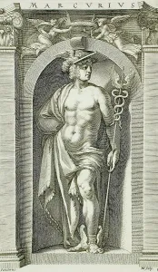 Mercury Prints: “Marcurius” [sic], the Roman God, Mercury, 1592. Creator: Hendrik Goltzius