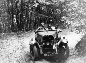 Goggles Prints: Marcus Chambers driving an RM Sport in a Brighton-Beer trial, c1925