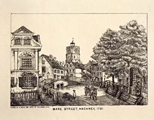 Brook Collection: Mare Street, Hackney, London, 1731