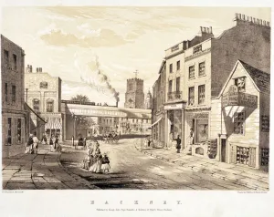 Cj Greenwood Gallery: Mare Street, Hackney, London, c1845. Artist: CJ Greenwood