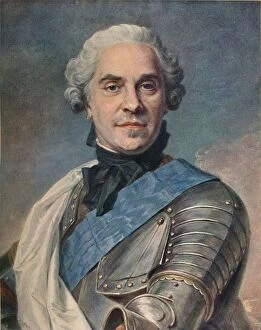 Marechal de Saxe, c1748. Artist: Maurice-Quentin de La Tour