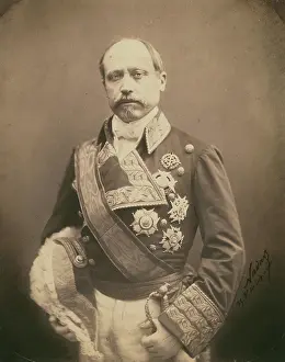 Bicorne Prints: Marechal Serrano, 1855-1859. Creator: Nadar
