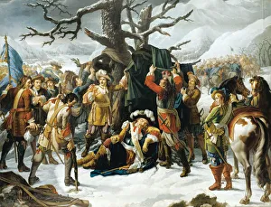 Military Hero Prints: Marechal de Turenne Asleep on the Eve of the Battle of Turckheim