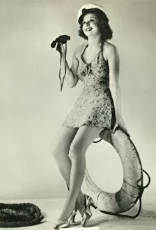 Swimming Costume Gallery: Margaret, 1938. Creator: Unknown