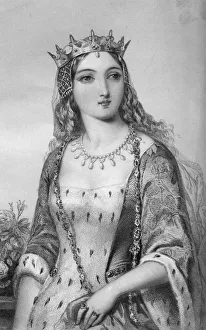 Edwards Prints: Margaret of Anjou (1430-1482), queen consort of King Henry VI, 1851. Artist: WJ Edwards