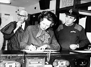 The National Archives Prints: Margaret and Denis Thatcher on a visit to Northern Ireland