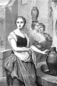 Margaret at the Fountain by Ary Scheffer, from Sir Richard Wallace's Loan Collection, 1872. Creator: William Hollidge