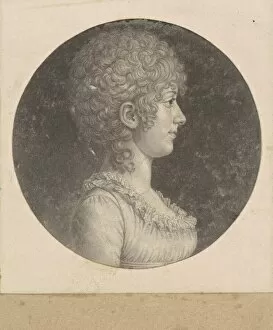 Ringlets Collection: Margaret Polk, c. 1800. Creator: Charles Balthazar Julien Fevret de Saint-Memin