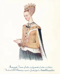 Margaret, Queen of Scots, wife of James IV of Scots, 1912. Artist: Edmund Thomas Parris