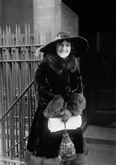 Fur Trim Prints: Margaret Romaine, between c1915 and c1920. Creator: Bain News Service