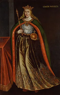 Regal Prints: Margareta, 1353-1412, Queen of Denmark, Norway and Sweden, c14th century. Creator: Anon