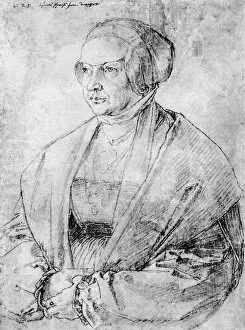 Images Dated 10th October 2007: Margarete von Brandenburg-Ansbach, 1525, (1936). Artist: Albrecht Durer