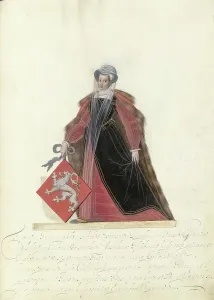 Parchment Animal Material Prints: Margaretha van Voorne, Lady of Culemborg, c.1600-c.1625. Creator: Nicolaes de Kemp