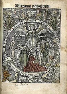 Natural Philosophy Gallery: Margarita Philosophica. Title page, 1504. Artist: Reisch, Gregor (1467-1525)