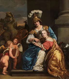 Instructing Prints: Margarita Trip as Minerva, Instructing her Sister Anna Maria Trip