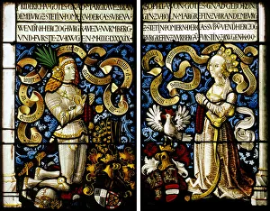 Frederick I Prints: Margrave Frederick of Brandenburg-Ansbach (1460?1536) and his wife Sophia Jagiellon (1464?1512)