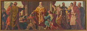 1937 Prints: Margrave Leopold III the Saint refuses an offer of the imperial crown