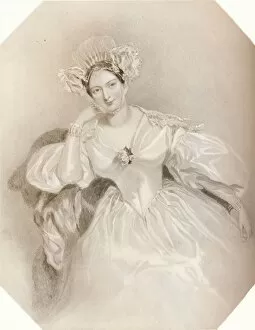 Chalon Gallery: Marguerite Countess of Blessington, c1834. Artist: Henry Thomas Ryall