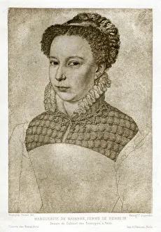 Marguerite de Navarre, queen consort of King Henry II of Navarre, (19th century). Artist: Dujardin